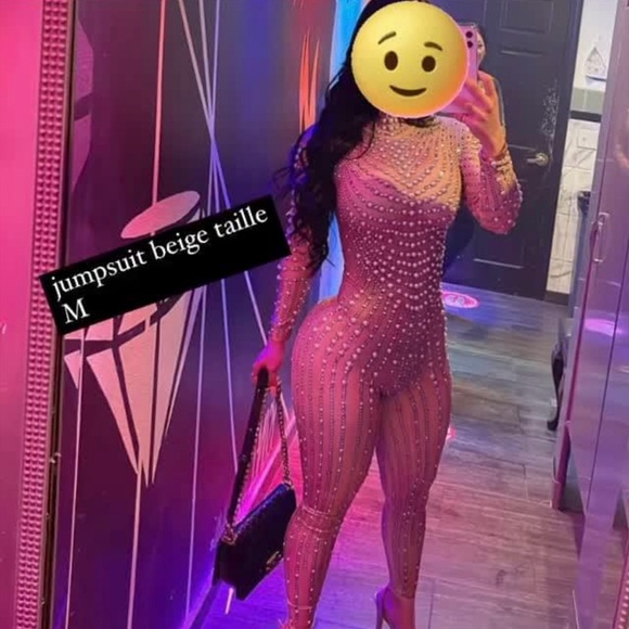 200$,classic,sexy,tight,see-through,color:tan - Picture 1 of 1